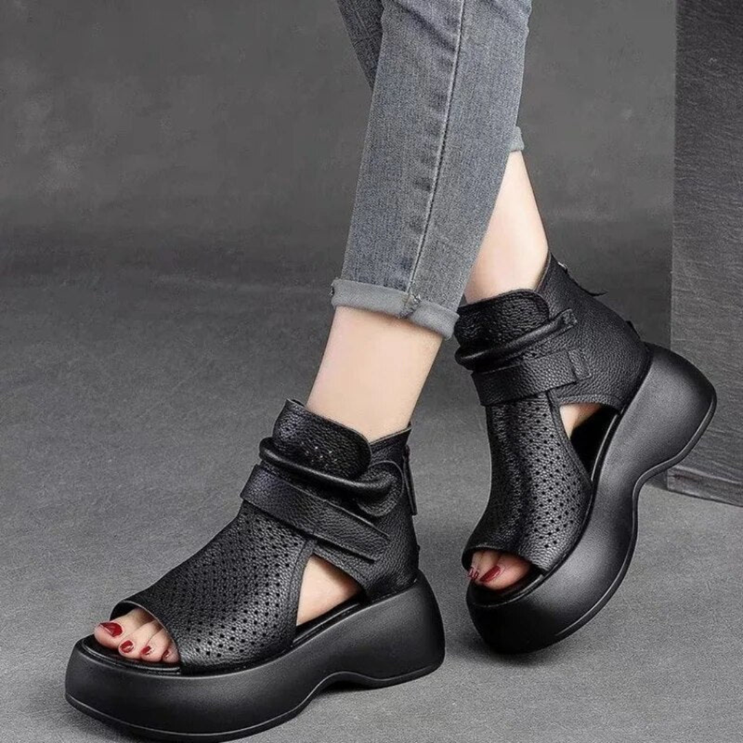 Zeitlose und stützende orthopädische Wintersandalen