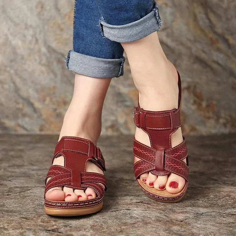 Entspannte und stützende orthopädische Wintersandalen