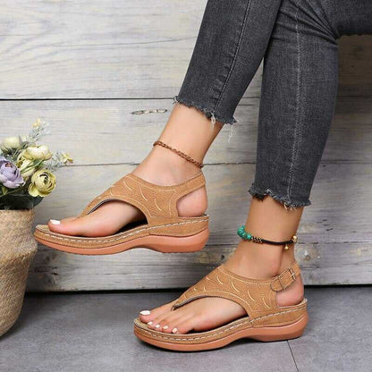 Modische und stützende orthopädische Wintersandalen