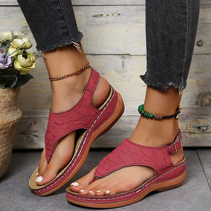 Modische und stützende orthopädische Wintersandalen
