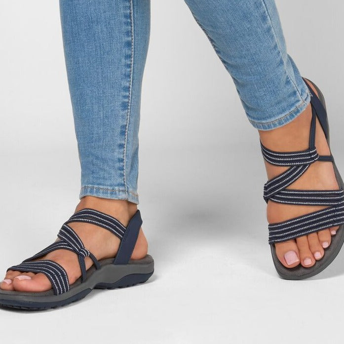 Stützende und trendige orthopädische Wintersandalen