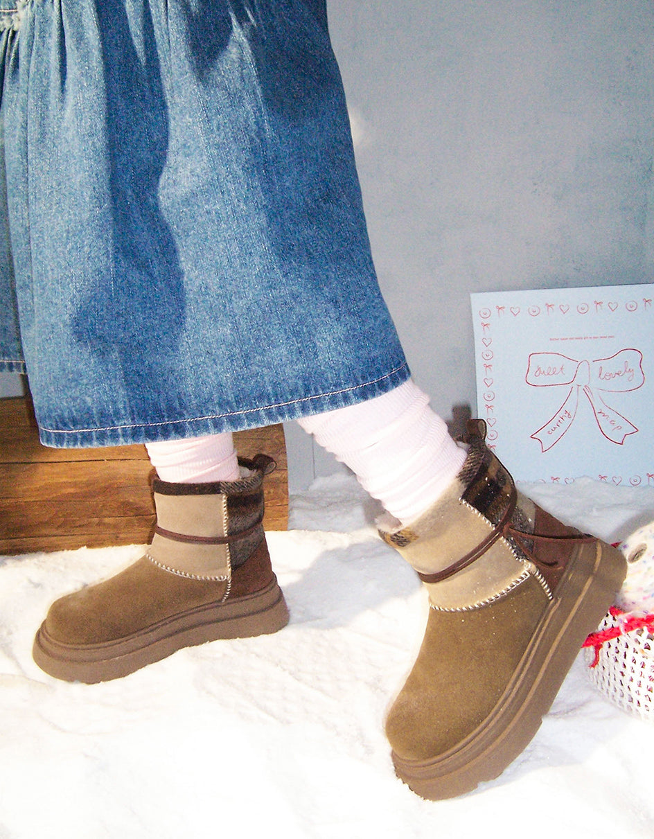 Schlanke und stützende orthopädische Winterstiefel