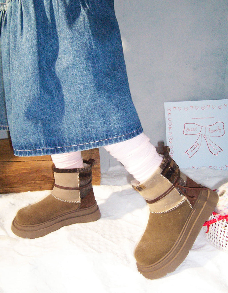 Schlanke und stützende orthopädische Winterstiefel
