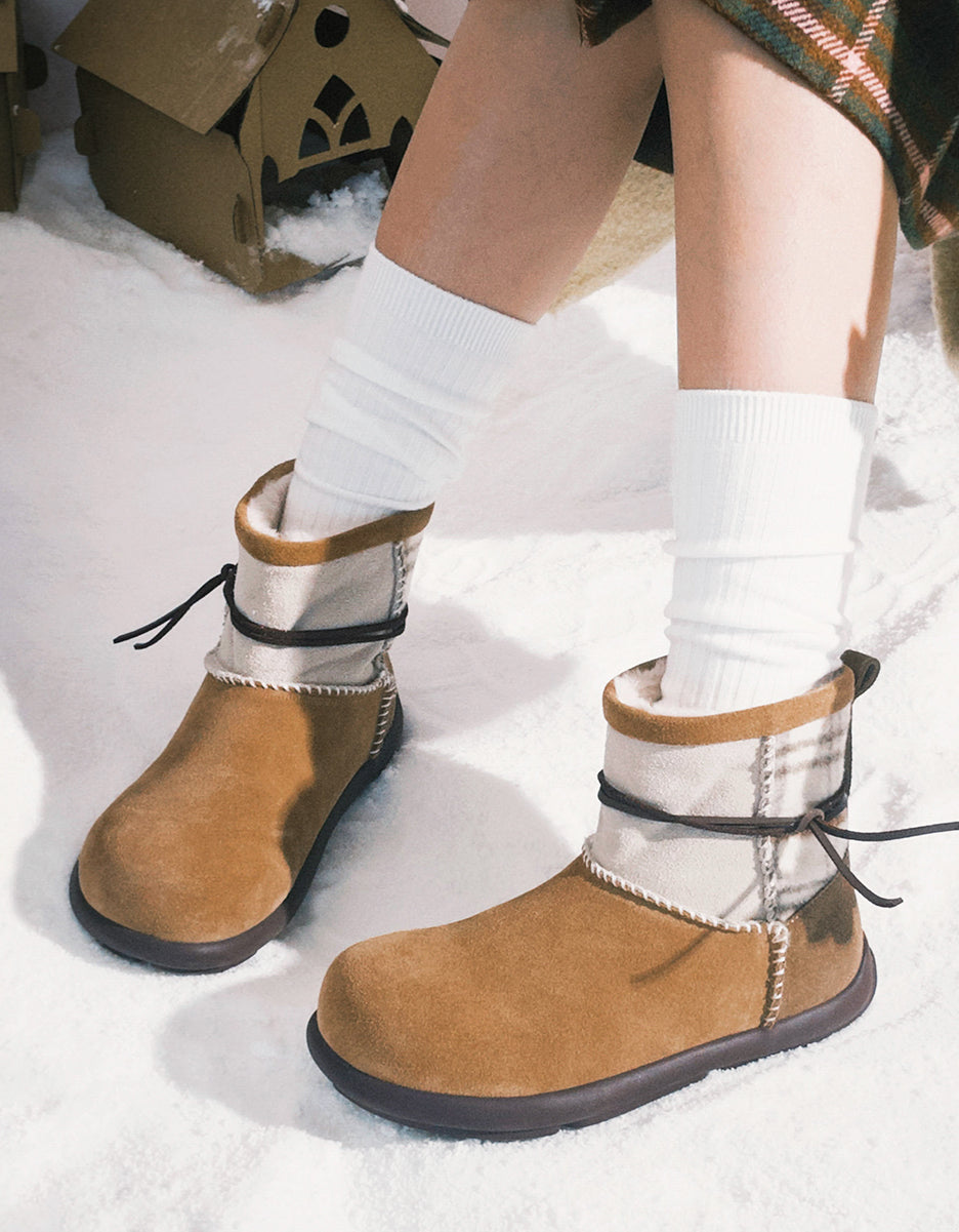 Schlanke und stützende orthopädische Winterstiefel
