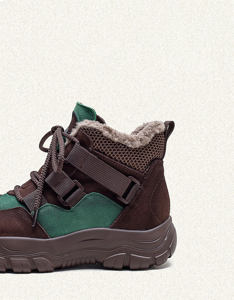 Stylische und stützende orthopädische Winterstiefel