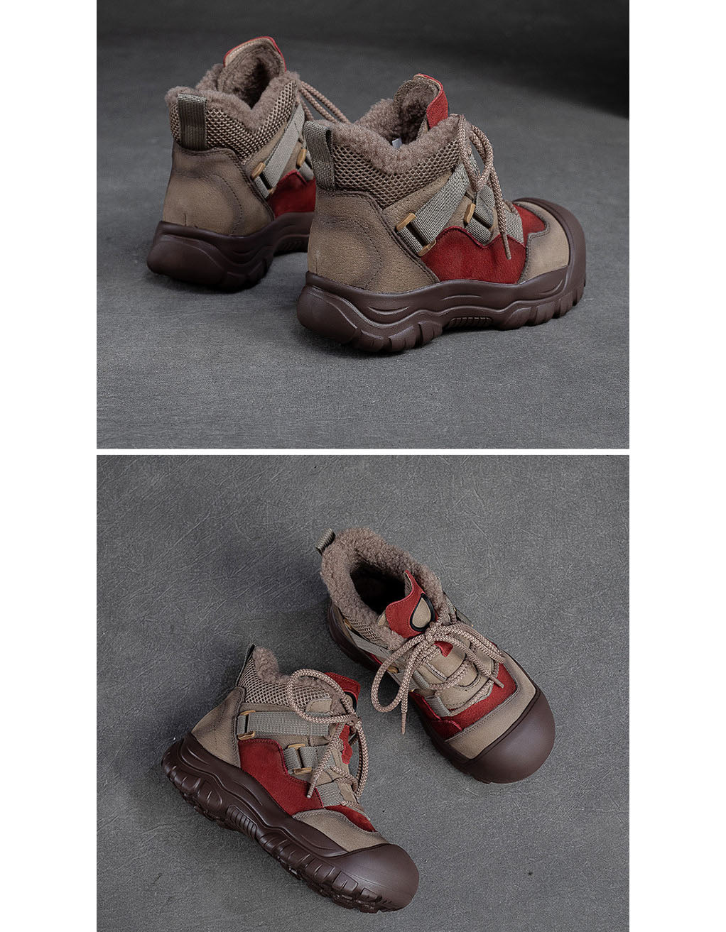 Stylische und stützende orthopädische Winterstiefel