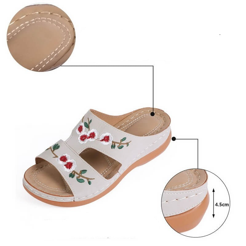 Moderne und stützende orthopädische Wintersandalen