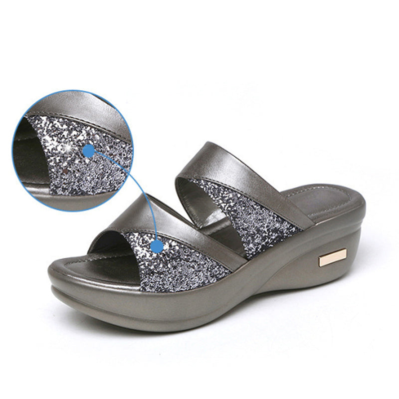 Modische, stützende orthopädische Wintersandalen