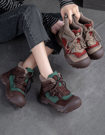 Stylische und stützende orthopädische Winterstiefel